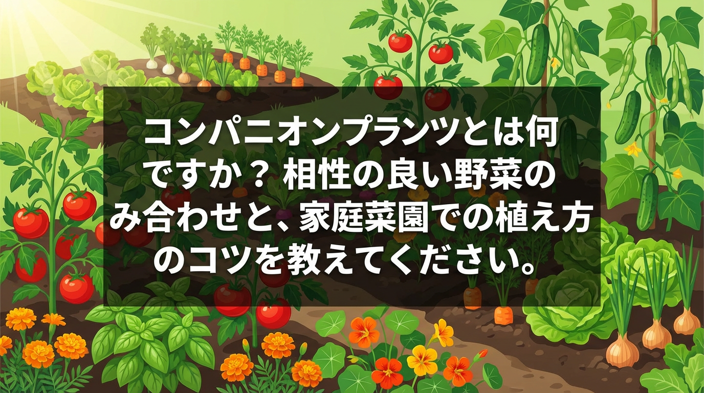 コンパニオンプランツおすすめ15選｜野菜の相性の良い組み合わせ一覧